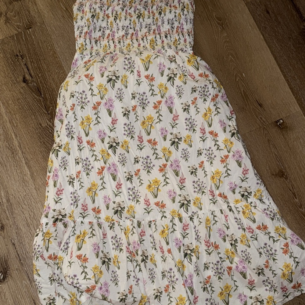 Floral Smocked Women's Casual Dress